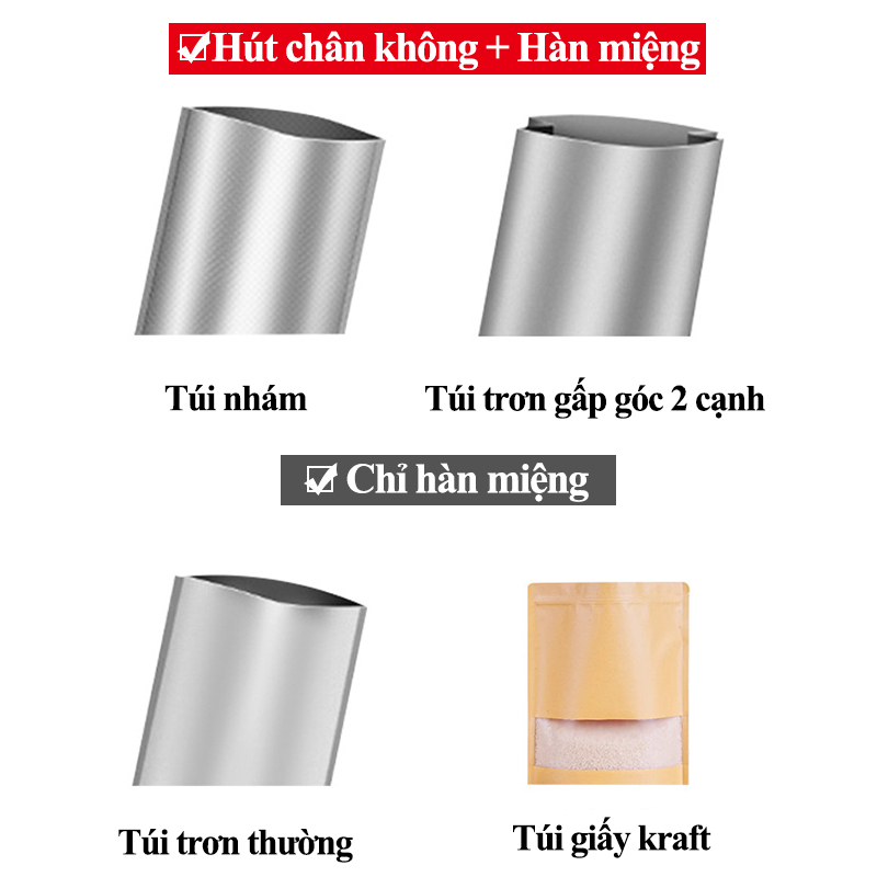 Máy Hút Chân Không Thực Phẩm Gia Đình Vacuum Sealer S Không Kén Túi Cao Cấp Máy Hàn Miệng Túi Mini Cầm Tay Lực Hút Mạnh