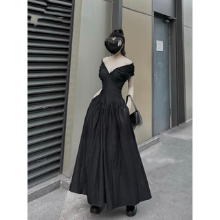 Đầm maxi dài jean trể vai