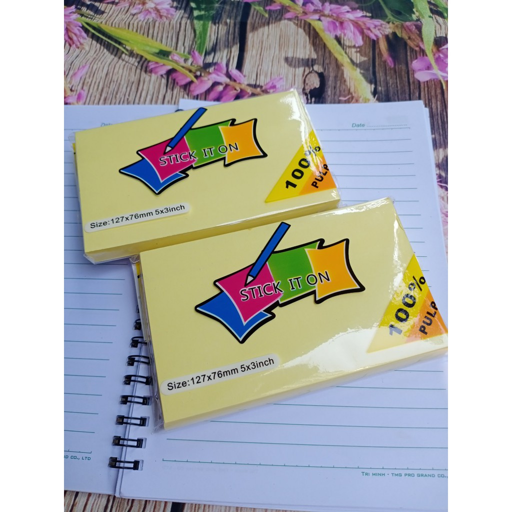 Giấy note vàng Uni-T 3x2 3x3 3x4 3x5