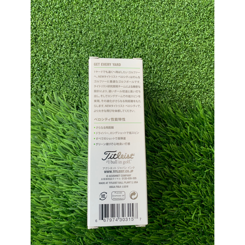 Ball Titleist Velocity Green - Bóng Titleist xanh- NEW- 5665