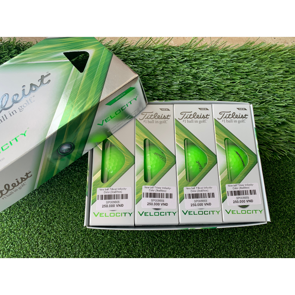 Ball Titleist Velocity Green - Bóng Titleist xanh- NEW- 5665