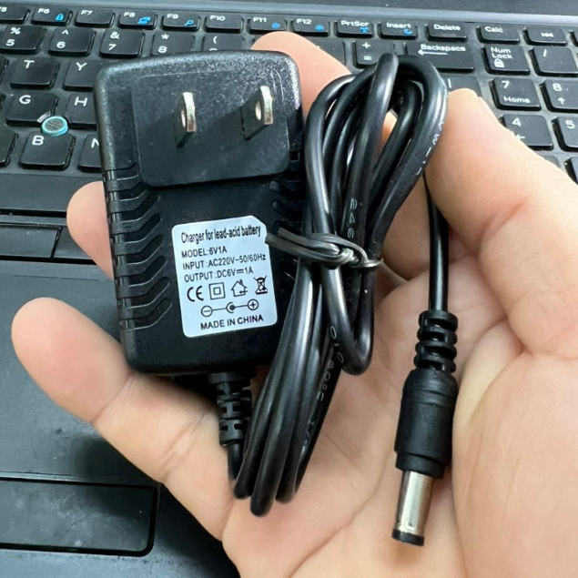 Sạc điện bình ắc qui 6V1A-12V1A-sạc nhanh 12V2A tự ngắt, đèn hiển thị trạng thái, giắc tiêu chuẩn