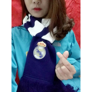 Khăn len dày logo thêu các CLB bóng đá