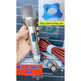 Micro karaoke có dây chính hãng Tomahawk Micro Nhật Xịn-Bắt âm Nhạy-Chống Hú-Hát Nhẹ -Dây dài 5m