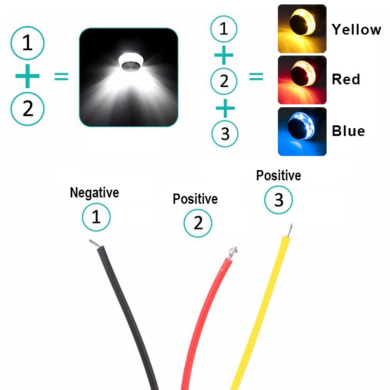 1 Cặp Đèn LED 2in1  Cho Xe Máy DC 12V