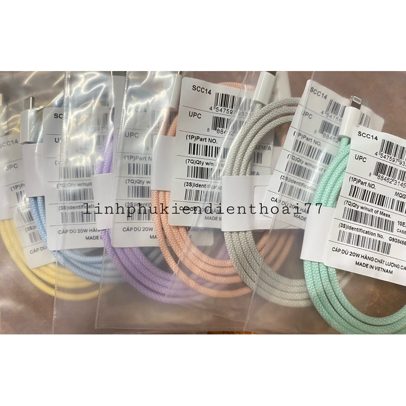 Cáp Sạc Nhanh PD C to cáp sạc18W,20W Dây Dù 1m Cho Xs Max 11 11Pro Max 12 12 Pro Max 13 Pro Promax