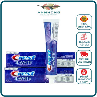 Kem đánh răng crest 3d white vivid mint ultra 3in1