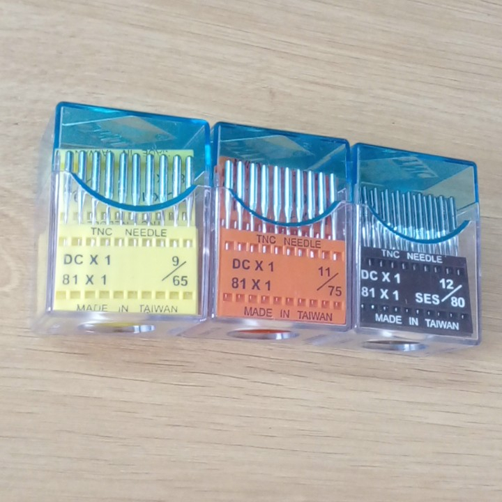 Chính hãng TNC Kim Máy May DCx1, Kim Máy vắt sổ, Vỉ ( 10 cây/Vỉ), Industrial Machine Needles TNC