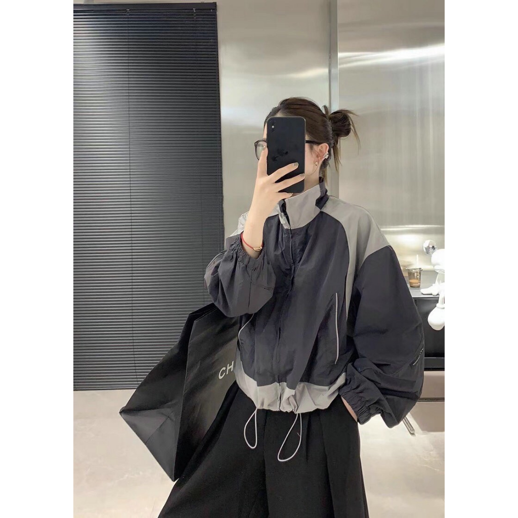 Áo khoác dù phối 2 màu , chất vải dù 2 lớp dày dặn siêu xịn xò , hàng chuẩn quảng châu COOL 203