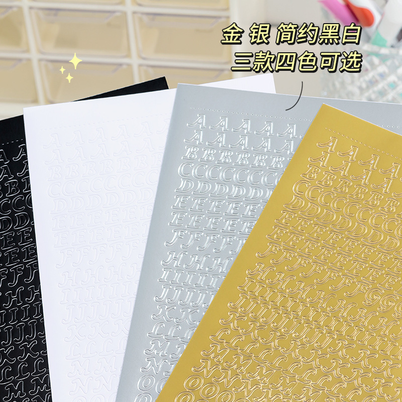 Sticker chữ bạc dập nóng giá rẻ
