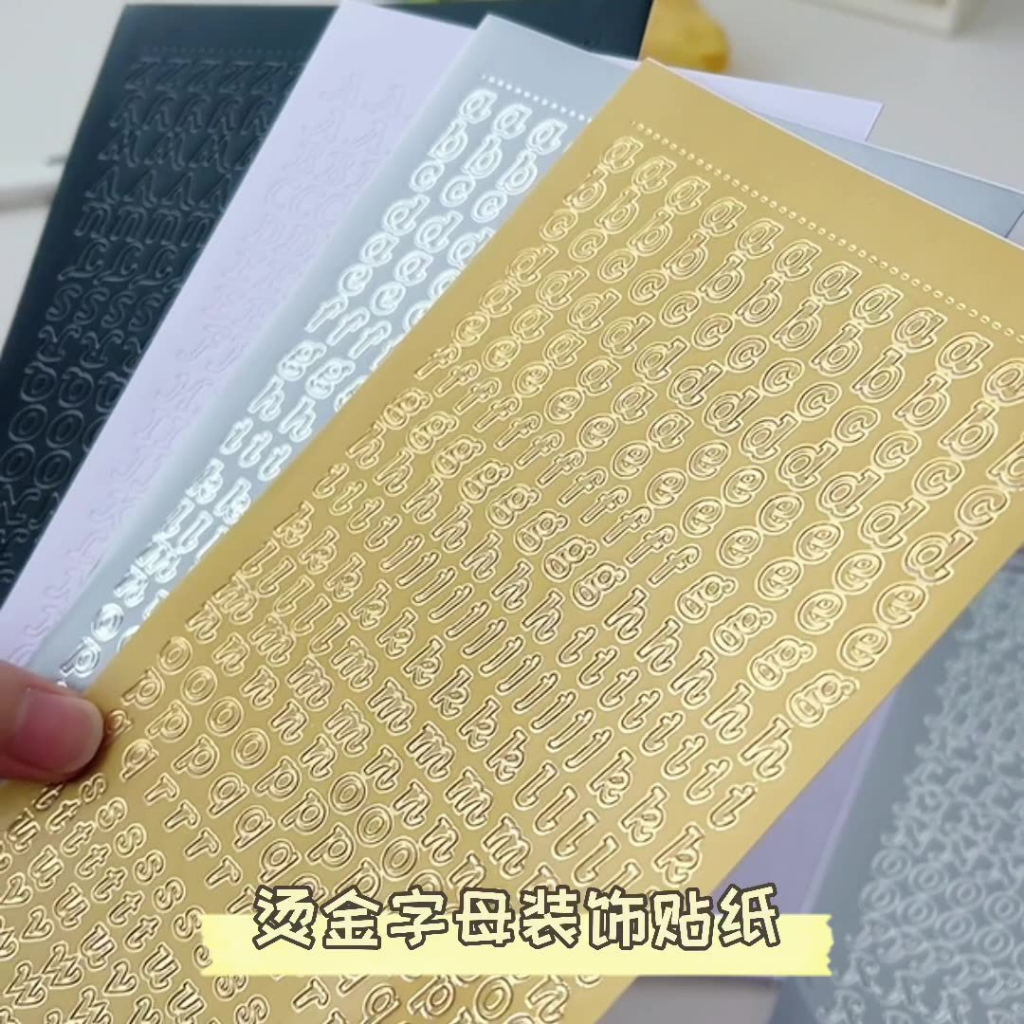 Sticker chữ bạc dập nóng giá rẻ