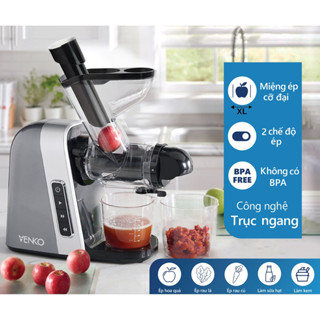 Máy Ép Chậm Trái Cây Hoa Quả VENKO Xuất Xứ Nhật Bản - Công Suất Mạnh Giữ Nguyên 98% Dưỡng Chất