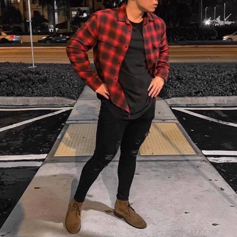 Sơ mi Flannel 100% cotton