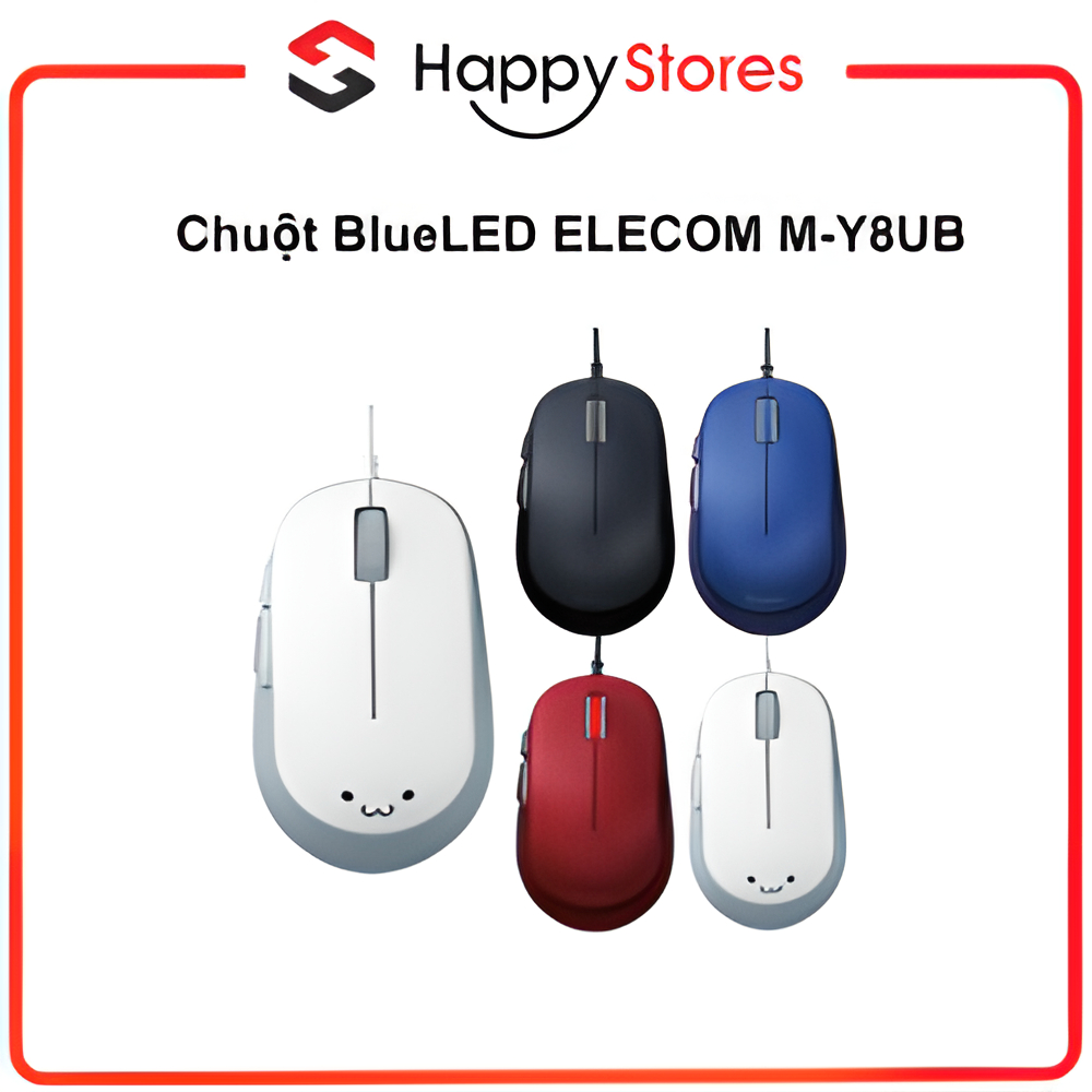 Chuột Vi Tính BlueLed Elecom M-Y8UB Có Dây Bảo Hành Chính Hãng 1 Năm