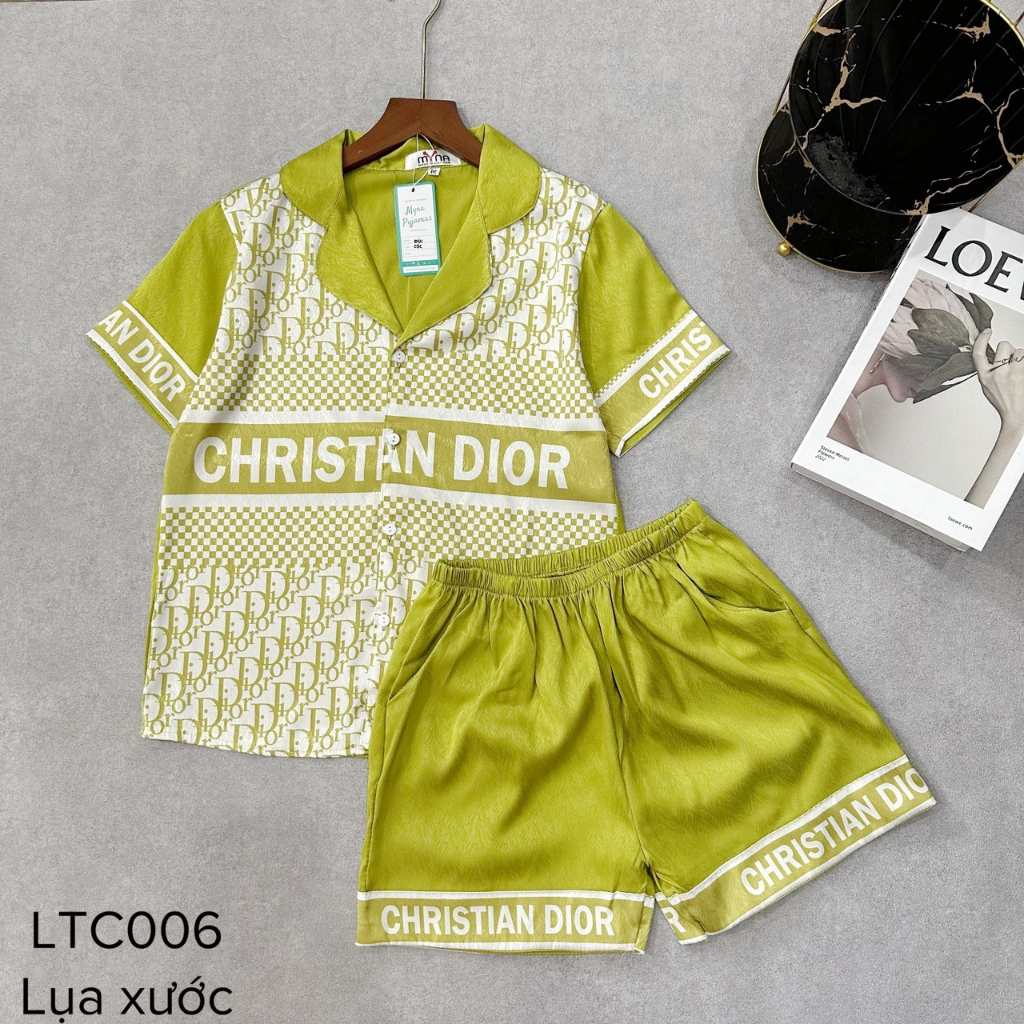 Pijama đùi tiểu thư lụa latin phối hàn♥️Freeship♥️mềm mịn, thoáng mát♥️bao đẹp♥️bao giặt máy