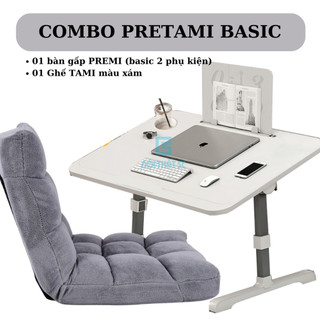 Bàn học ngồi giường gấp gọn thông minh gỗ MDF, bàn gấp đọc sách tích hợp USB tiện ích