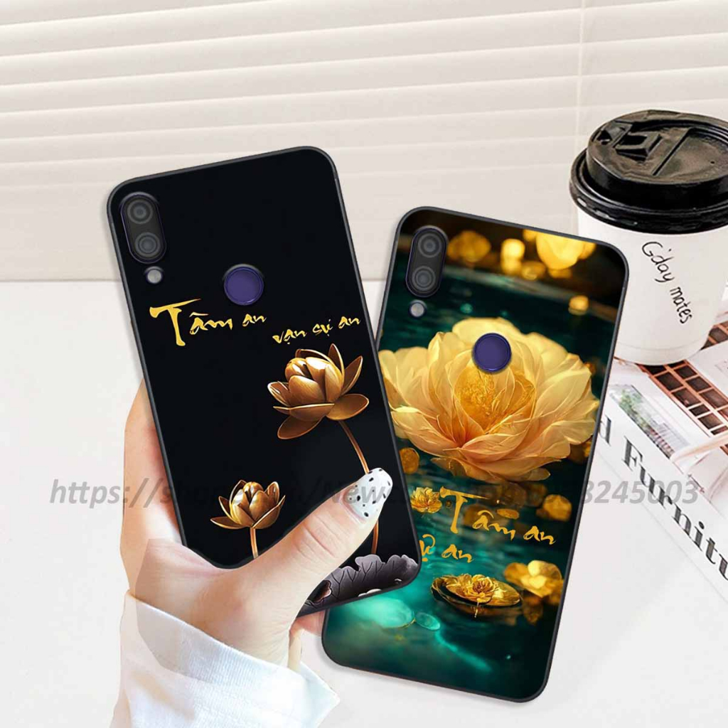Ốp lưng Xiaomi Redmi 7 / Note 7 / 7 Pro in hình thư pháp,tâm an vạn sự an giản dị
