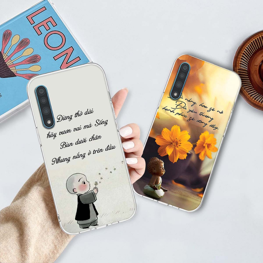 Ốp lưng Vsmart Live in hình thư pháp,tâm an vạn sự an giản dị