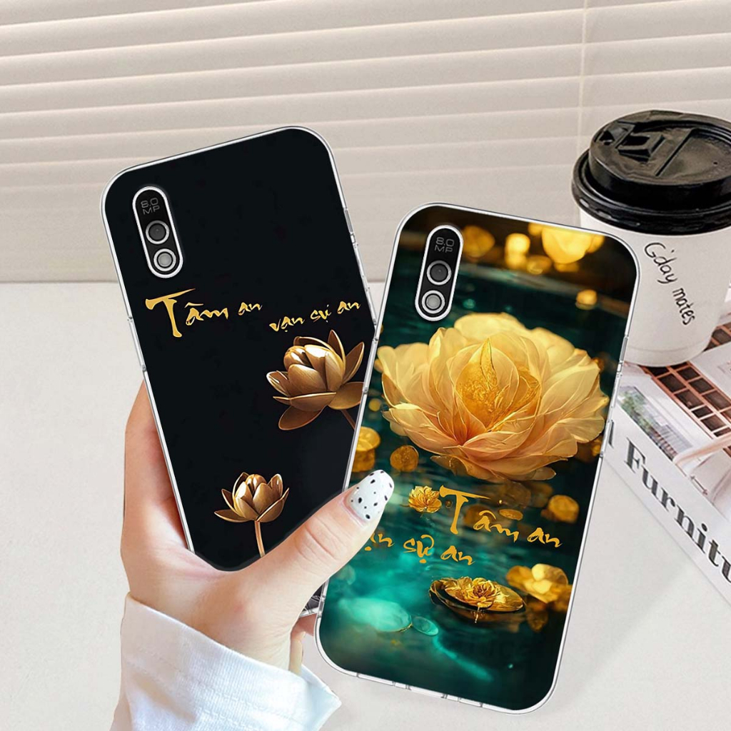 Ốp lưng Vsmart Bee / Bee 3 in hình thư pháp,tâm an vạn sự an giản dị