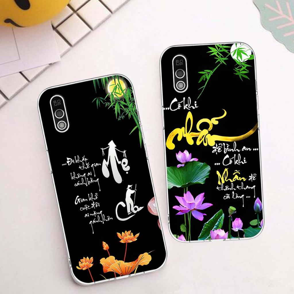 Ốp lưng Vsmart Bee / Bee 3 in hình thư pháp,tâm an vạn sự an giản dị