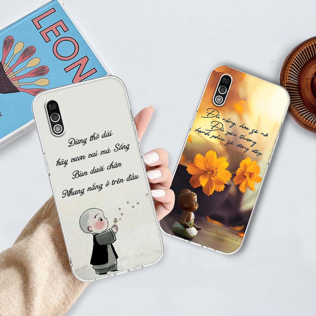 Ốp lưng Vsmart Bee / Bee 3 in hình thư pháp,tâm an vạn sự an giản dị
