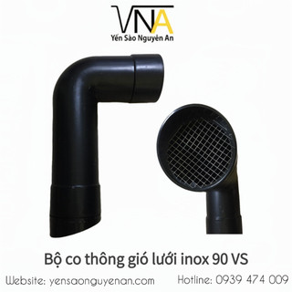 BỘ CO THÔNG GIÓ LƯỚI INOX ỐNG 90 - 114