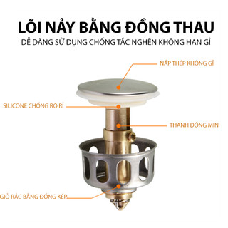 Nút ấn xả nước cho bồn rửa Lavabo