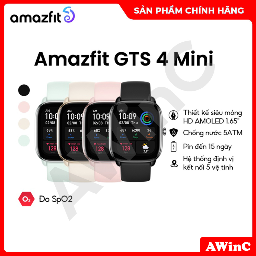 Đồng Hồ Thông Minh Cao Cấp Amazfit GTS 4 MINI - Hàng Chính Hãng