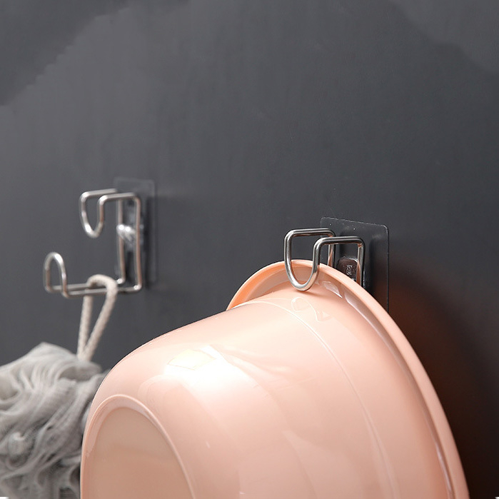 Móc dán tường treo thau chậu đồ dùng nhà tắm nhà bếp tiện lợi My Home DN140