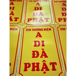 COMBO 5 TẤM DECAL A DI ĐÀ PHẬT ( Đứng )