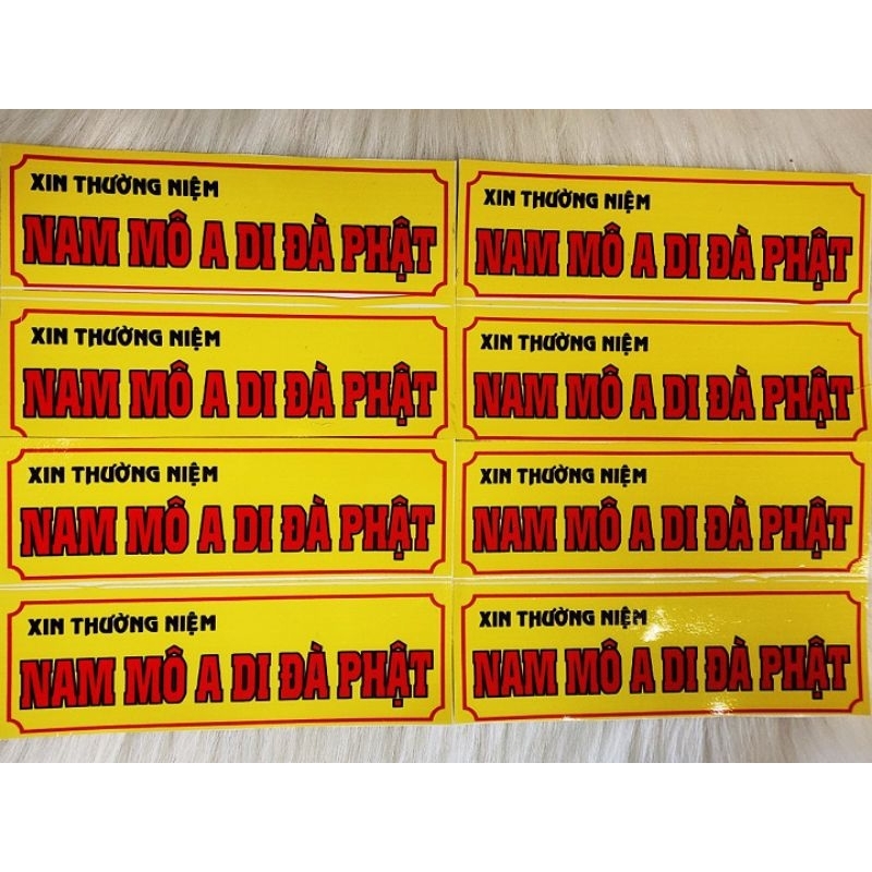 30 DECAL NAM MÔ A DI ĐÀ PHẬT.
