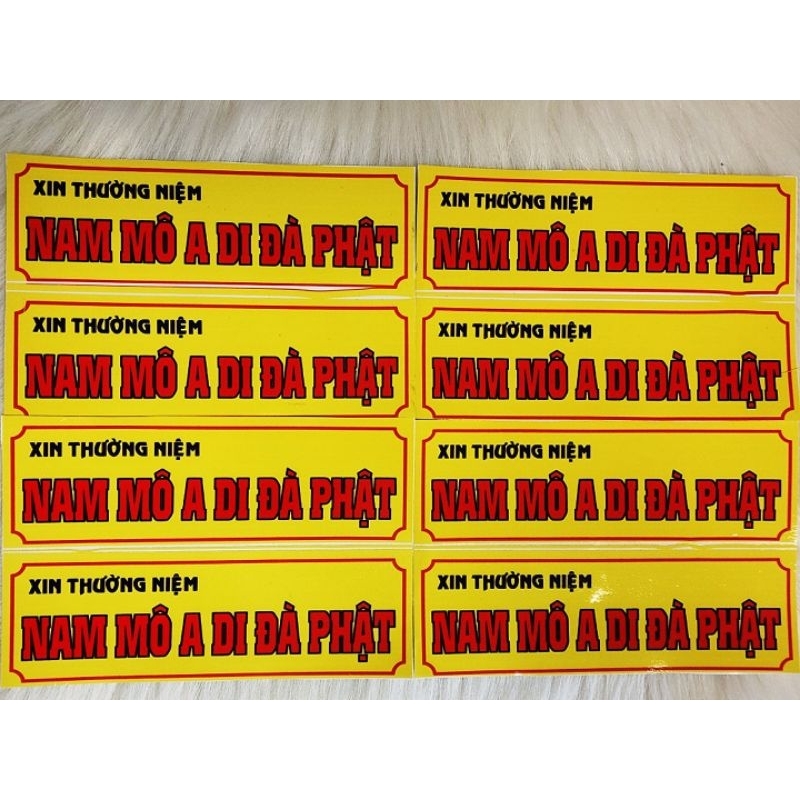 30 DECAL NAM MÔ A DI ĐÀ PHẬT.
