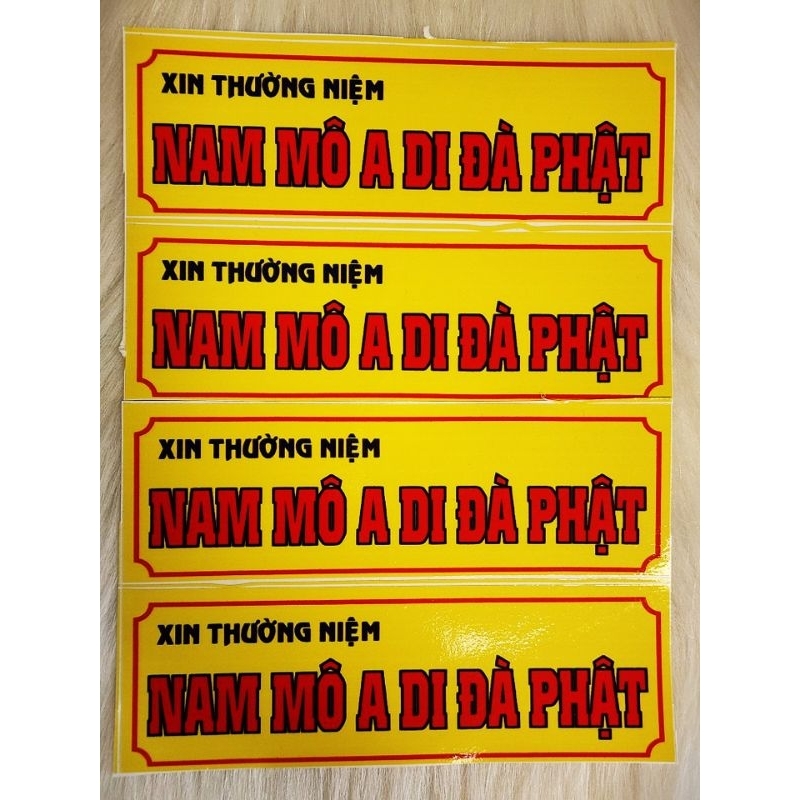30 DECAL NAM MÔ A DI ĐÀ PHẬT.