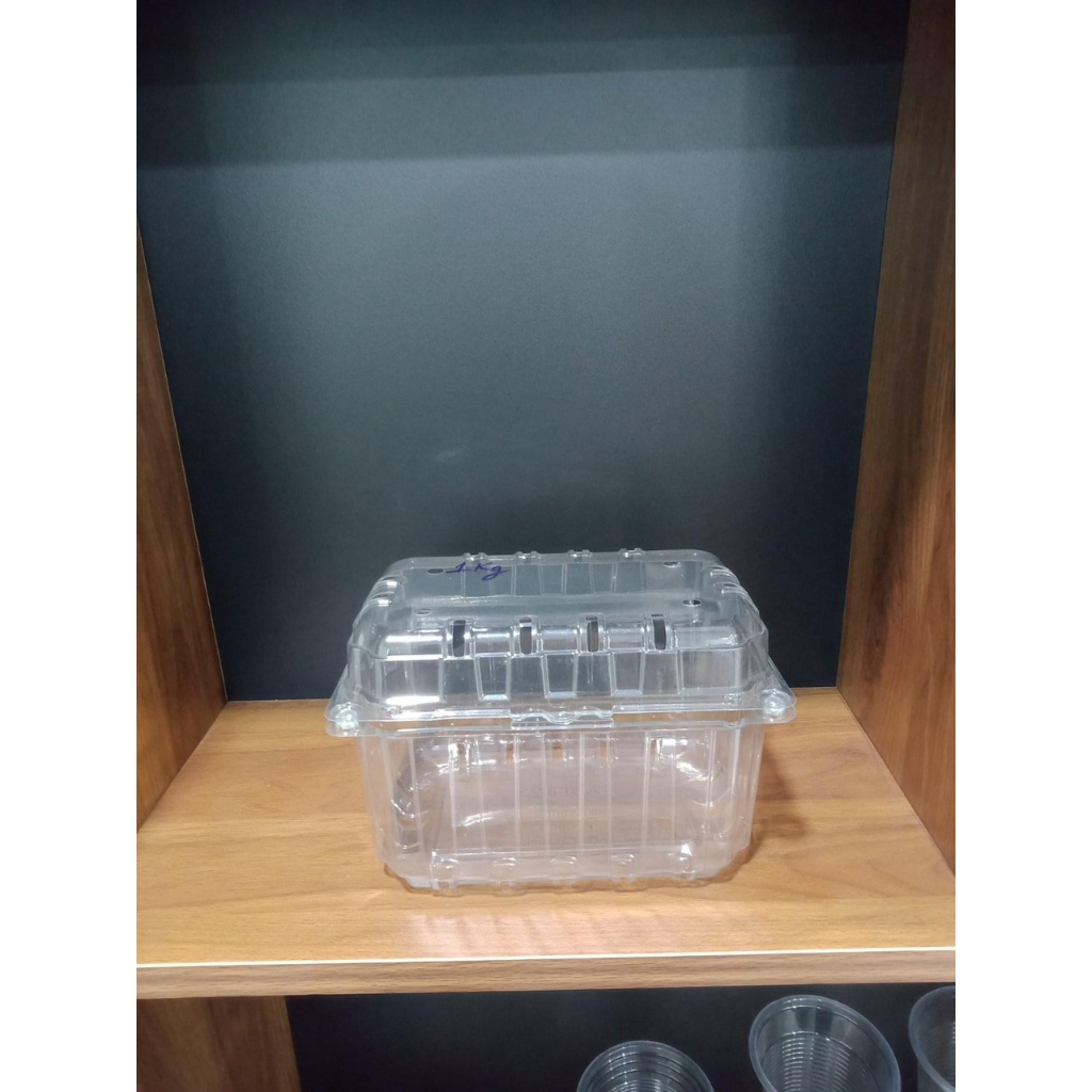 100 Hộp Đựng Trái Cây 1kg-P1000B Đục lỗ