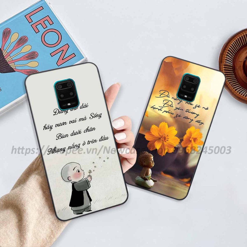Ốp lưng Xiaomi Redmi Note 9 / 9S / 9 Pro in hình thư pháp,tâm an vạn sự an giản dị