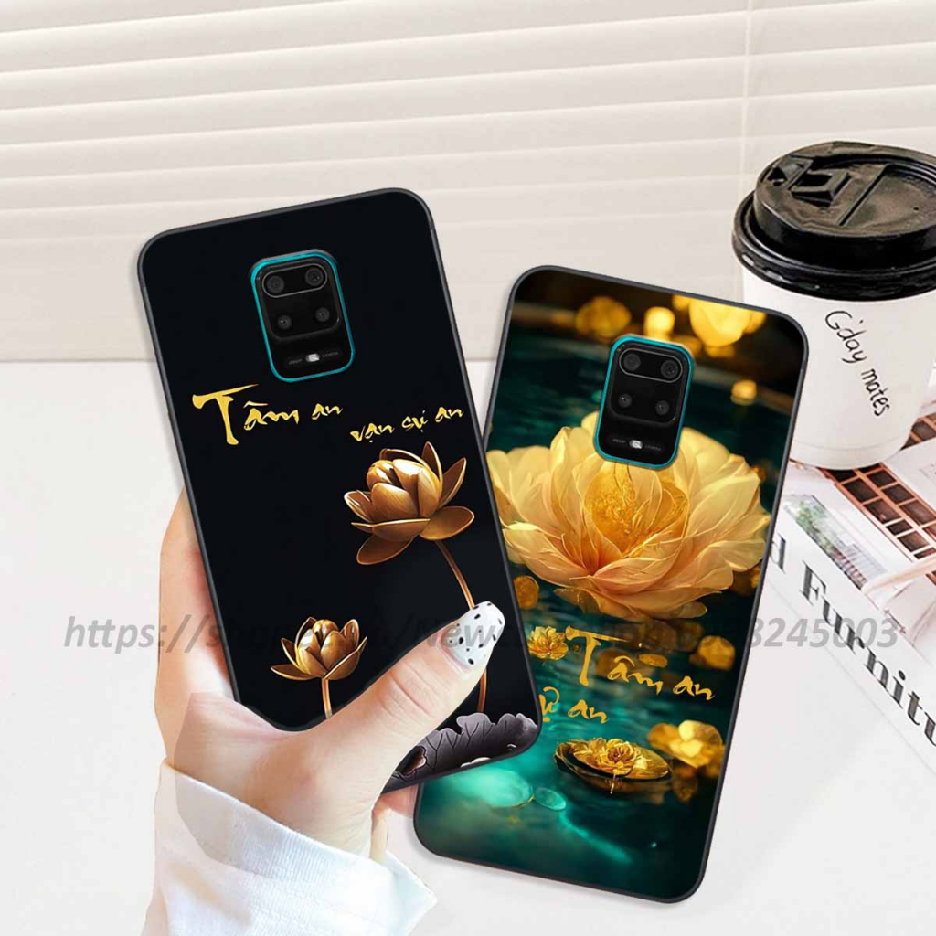 Ốp lưng Xiaomi Redmi Note 9 / 9S / 9 Pro in hình thư pháp,tâm an vạn sự an giản dị
