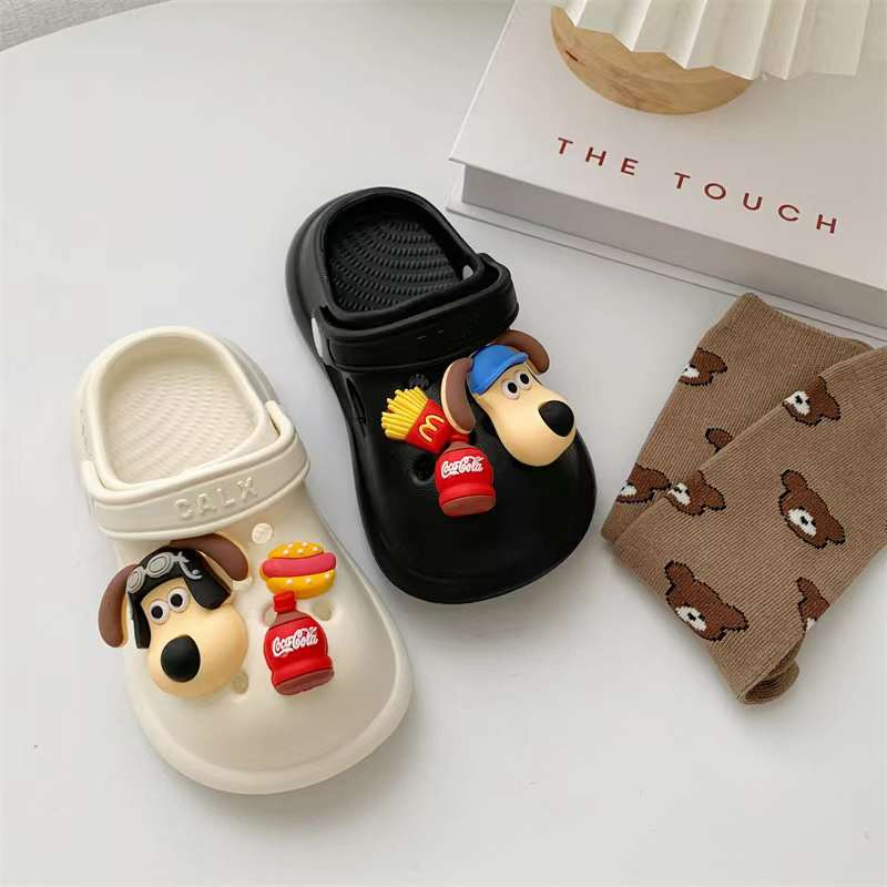 Dép Sục Cho Bé Hoạt Hình Cún Cute, Gấu Dâu 3D sticker Chất nhựa EVA Cao Cấp Siêu Nhẹ Chống Trơn Trượt Mã EC2310