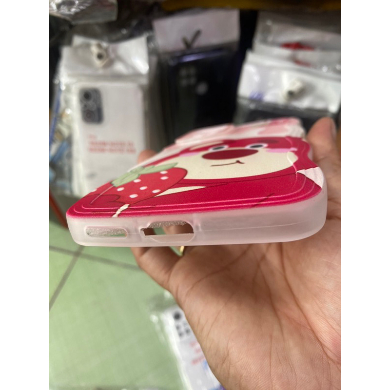 Ốp xiaomi Redmi Note 11 pro/ 11 pro plus gấu dâu bảo vệ Camera .