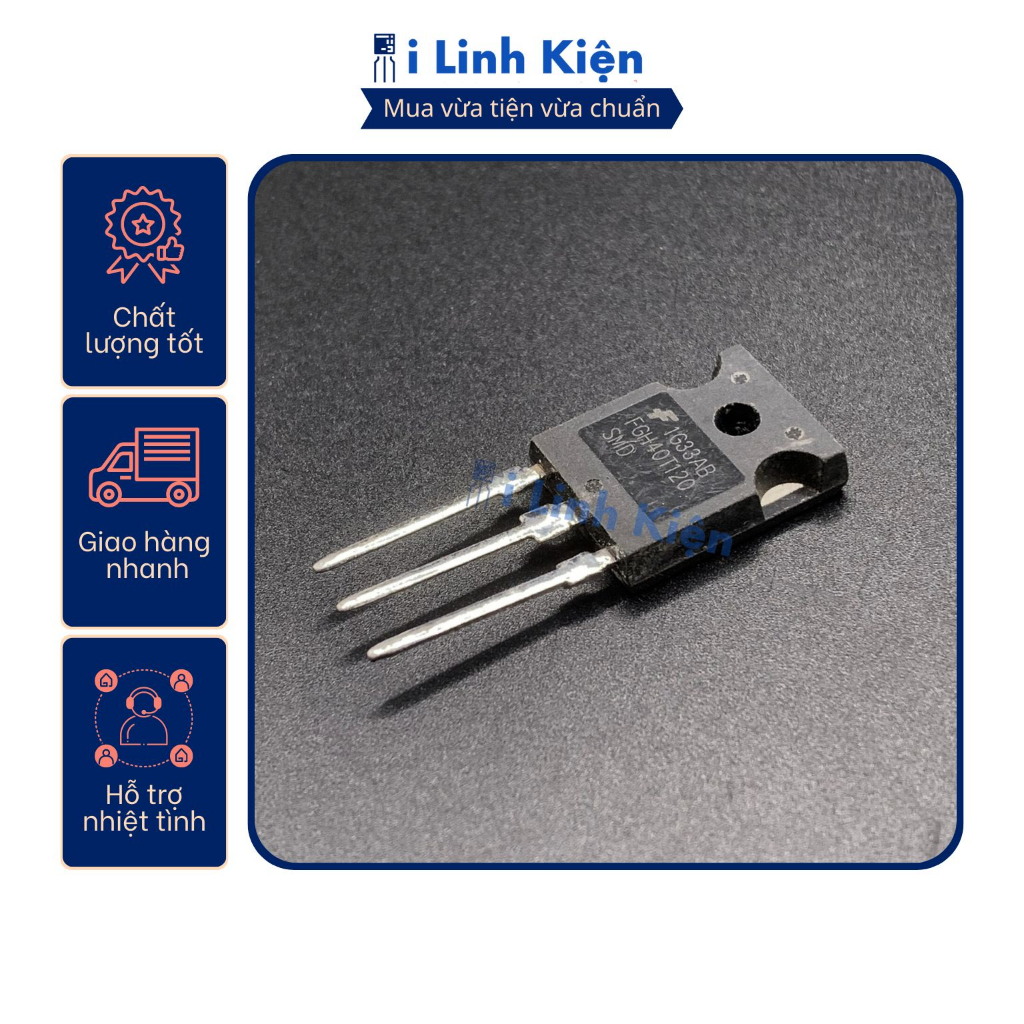 FGH40T120 IGBT 40T120 40A 1200V tháo máy chất lượng tốt.