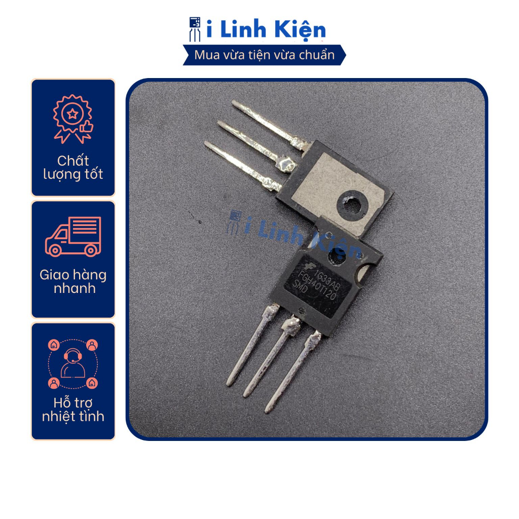 FGH40T120 IGBT 40T120 40A 1200V tháo máy chất lượng tốt.