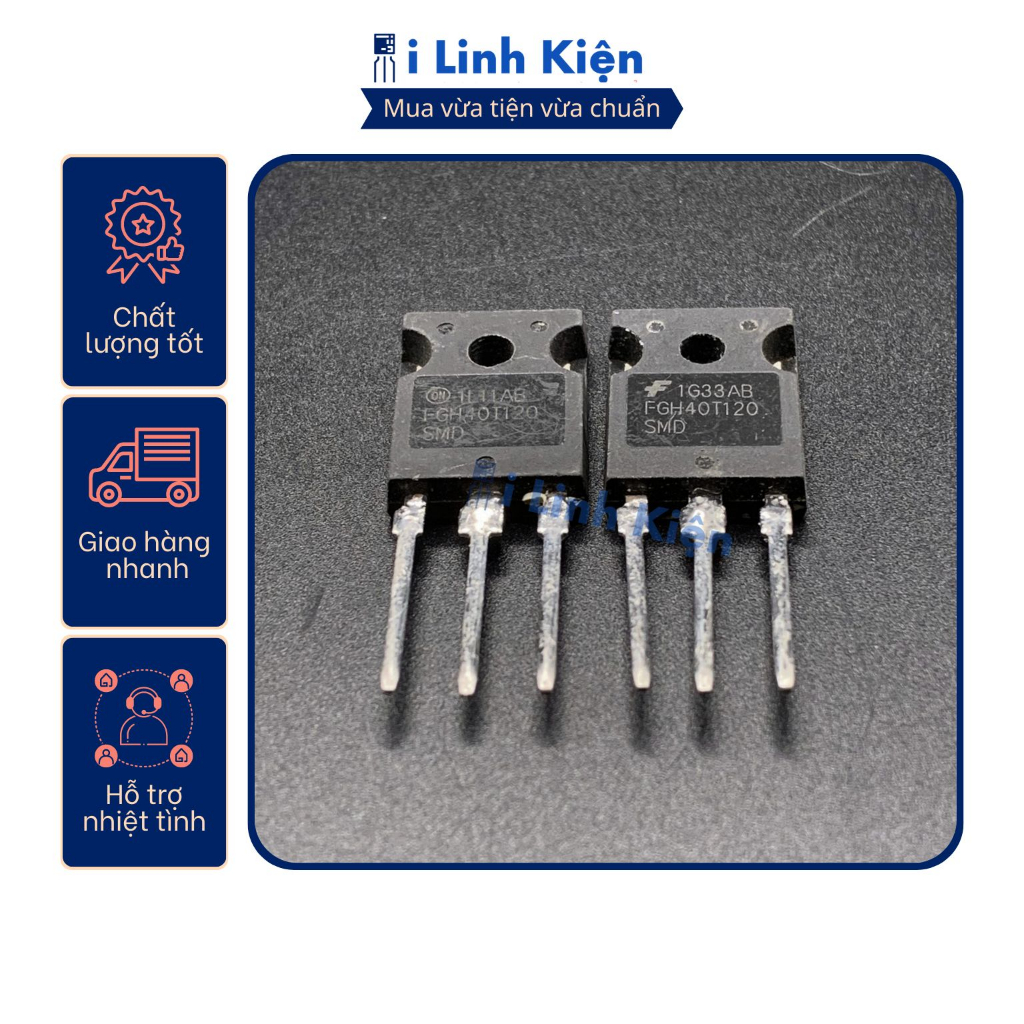 FGH40T120 IGBT 40T120 40A 1200V tháo máy chất lượng tốt.