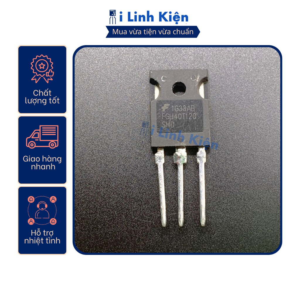 FGH40T120 IGBT 40T120 40A 1200V tháo máy chất lượng tốt.