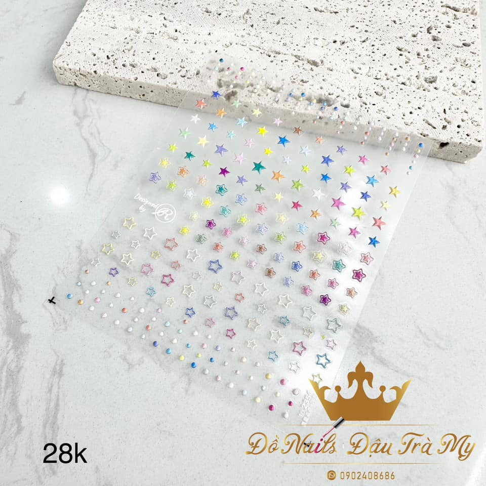 Phụ kiện nail - Sticker Lụa Tomoni trang trí móng tay