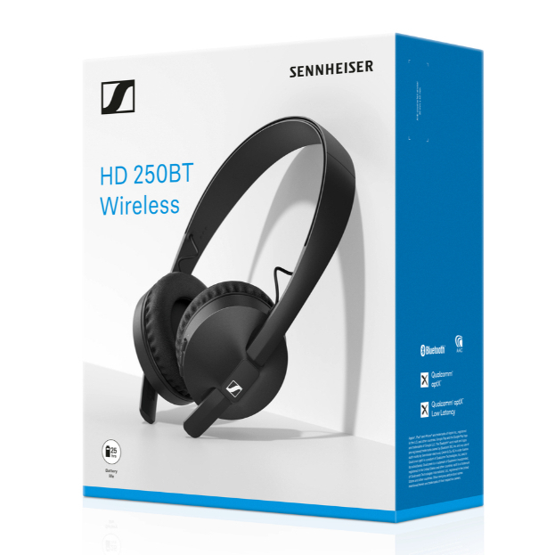 Tai Nghe Bluetooth Không Dây Sennheiser HD 250BT - Pin 25H, Micro Đàm Thoại Tiện Lợi - Bảo Hành 2 Năm