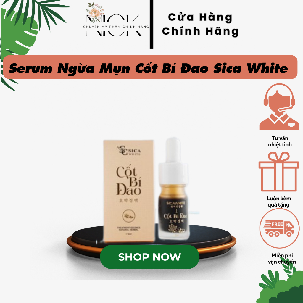 Serum Ngừa Mụn Sica White - Tinh Chất Mụn Cốt Bí Đao