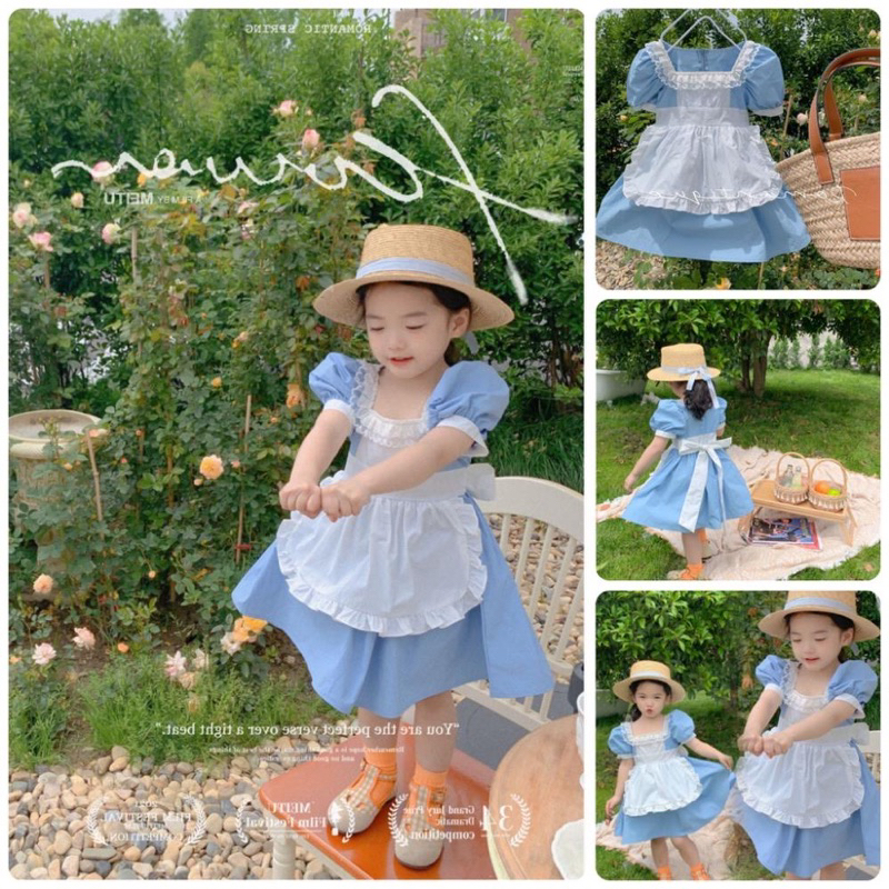 Đầm cosplay cô gái Hà Lan cho bé gái