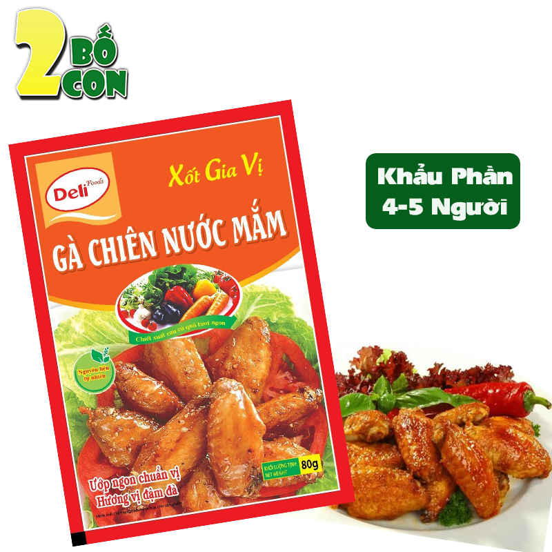 Xốt Gia Vị Gà Chiên Nước Mắm DELI 80g Gia Vị Hoàn Chỉnh