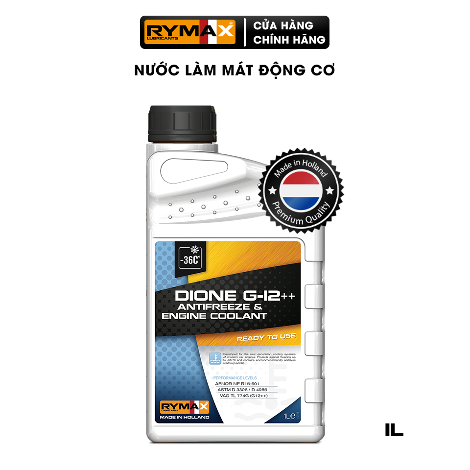 Nước làm mát Rymax Dione G-12++ Ready to use  - pha sẵn màu hồng