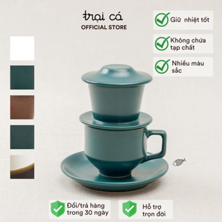 Phin Cà Phê “Chùa Một Cột” Gốm Chinh, Cốc Tách Tại TRẠI CÁ Quà Tặng, Trang Trí, Dụng Cụ Pha Chế, Decor Chụp Ảnh