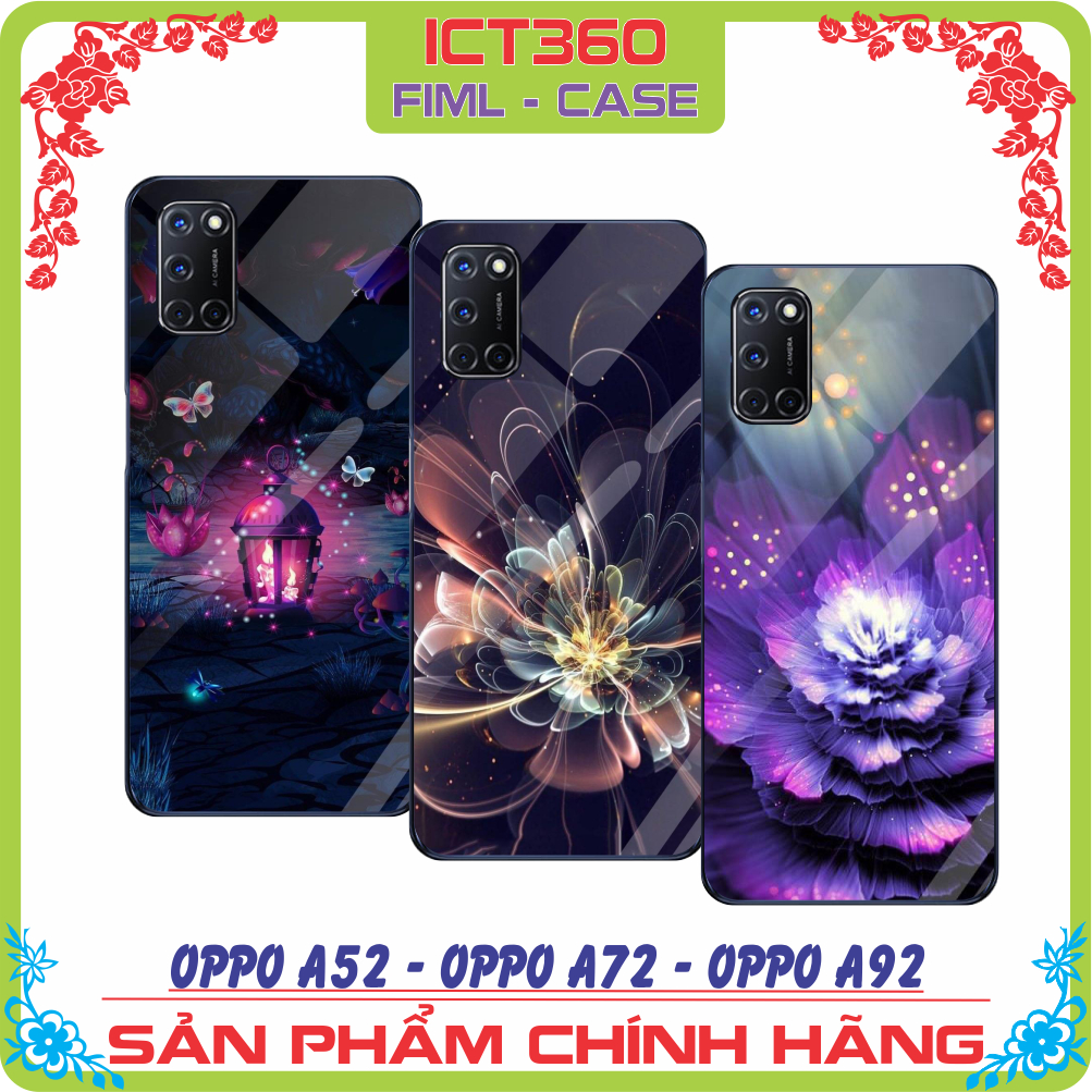 Ốp lưng kính , Ốp Dạ Quang OPPO A52 - OPPO A72 - OPPO A92 - Nhận in ảnh theo yêu cầu